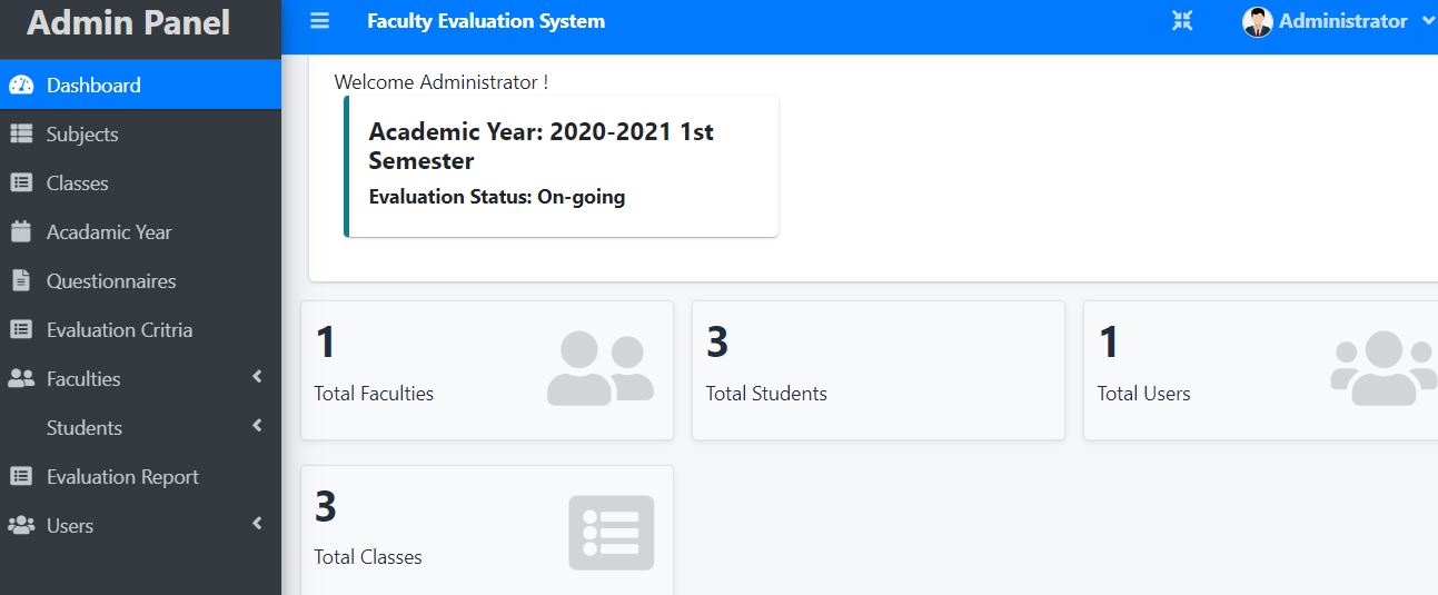 Faculty Evaluation System